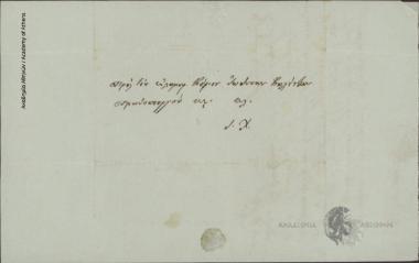 Γεώργιος Κουντουριώτης προς Ιωάννη Κωλέττη (Πρωθυπουργό)