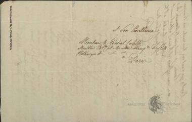 Κ. Σούτσος προς Ιωάννη Κωλέττη