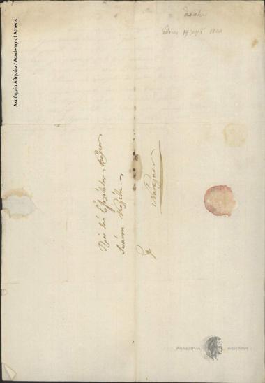 Giambattista Theotoki to Ioannis Kolettis