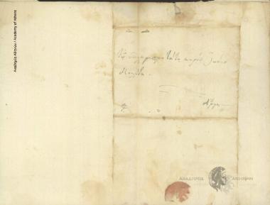 Petros A. Psalidas to Ioannis Kolettis