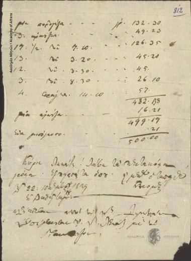 Κλεομένης προς [Ιωάννη] Λεκάτη