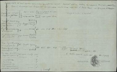 Detailed list by the Lamia Authorities and the police officer N. Maroulis of the cattle, goats and sheep that were taken of the turkish villages Mytika, Moloklobasi, Ano and Kato Dirigkli, Alhani, Anabakli and Farsala΄s Toubaklou.