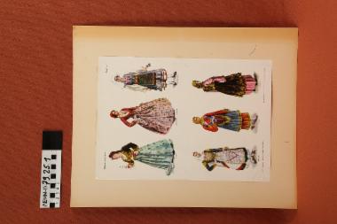 Ανάτυπο - ανάτυπο με εικόνες από γυναικείες, ελληνικές παραδοσιακές φορεσιές (Εθνικαί Ενδυμασίαι-Πίναξ Α')