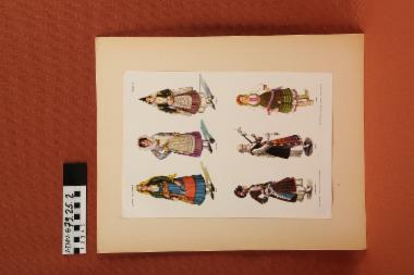 Ανάτυπο - ανάτυπο με εικόνες από γυναικείες, ελληνικές παραδοσιακές φορεσιές (Εθνικαί Ενδυμασίαι-Πίναξ Β')