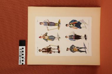 Ανάτυπο - ανάτυπο με εικόνες από ανδρικές, ελληνικές παραδοσιακές ενδυμασίες (Εθνικαί Ενδυμασίαι-Πίναξ Γ')