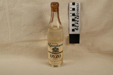 Μπουκάλι - γυάλινο μπουκάλι με ούζο, 310γρ. της ποτοποιΐας 