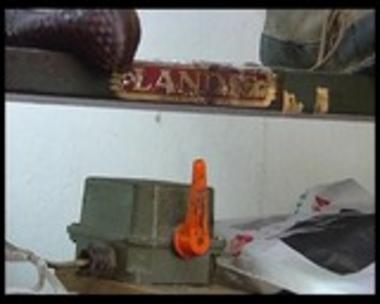 A shoe-maker machine working