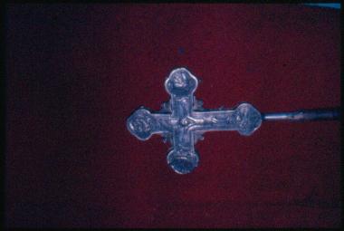 Litany silver cross