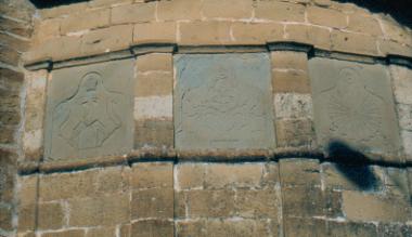 The church of St. Athanasios, stone reliefs (Tsotyli, Grevena).
