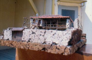 Model of a macedonian-style house