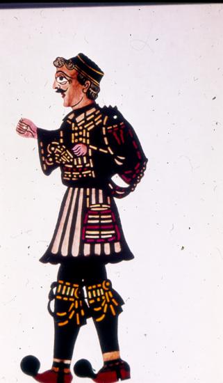 Φιγούρα Θεάτρου Σκιών (Καραγκιόζη) από τη συλλογή του ΛΕΜΜ-Θ.