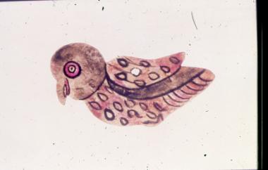 Φιγούρα πτηνού για το Θεάτρο Σκιών (Καραγκιόζη) από τη συλλογή του ΛΕΜΜ-Θ.