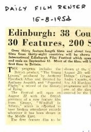 Edinburgh: 38 Countries, 30 Features, 200 Shorts
