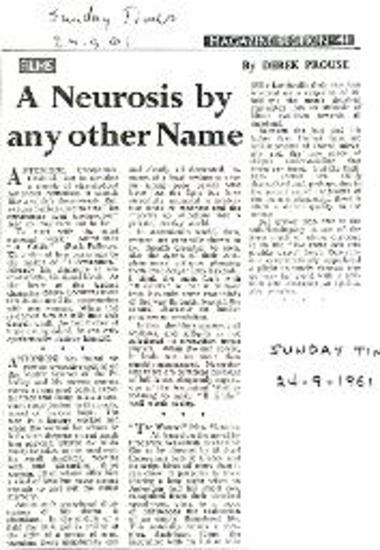 A Neurosis by any other Name