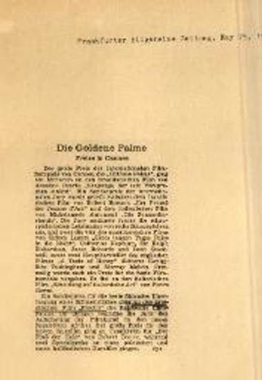 Die Goldene Palme