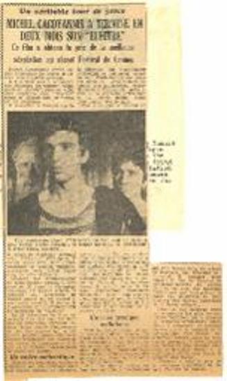 Un véritable tour de force, Michel Cacoyannis a termine en deux mois son Electre