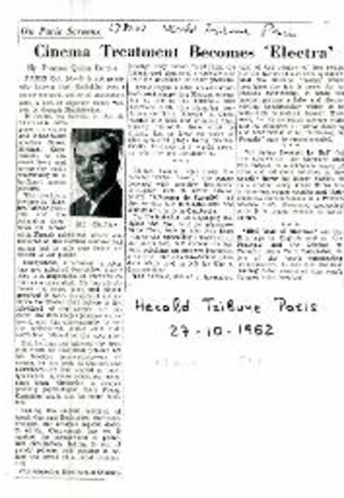 Cinema Treatment Becomes Electra