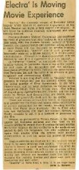 Electra is Moving Movie Experience