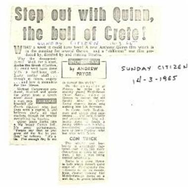 Step out with Quinn, the bull of Crete