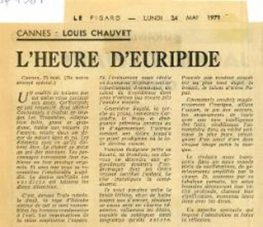 L'heure d'Euripide