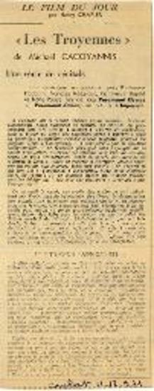 «Les Troyennes» de Michael Cacoyannis