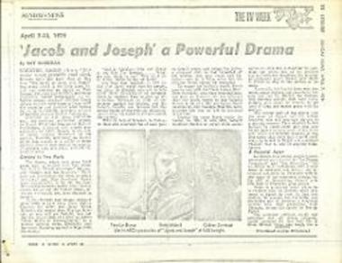 'Jacob and Joseph'' a Powerful Drama