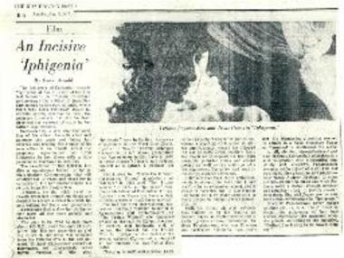 An Incisive Iphigenia