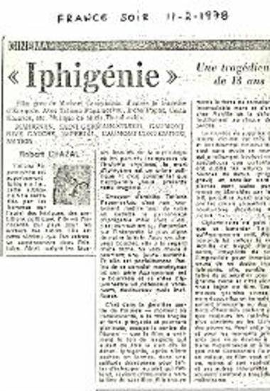 «Iphigénie»