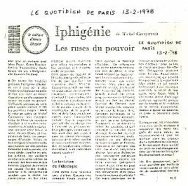 Iphigénie de Michel Cacoyannis