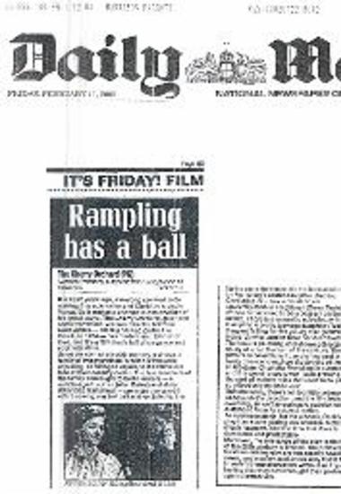 Rampling has a ball