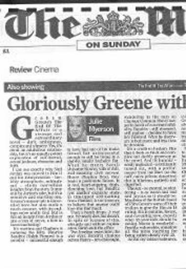 Gloriously Greene with envy