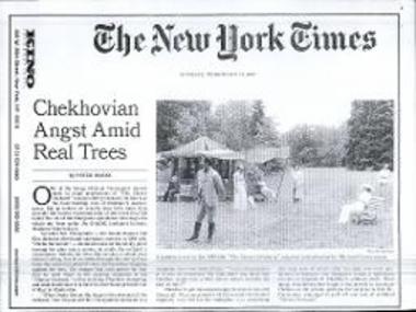 Chekhovian Angst Amid Real Trees