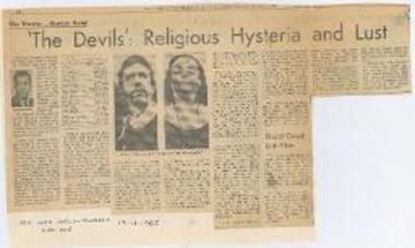 The Devils: Religious Hysteria and Lust