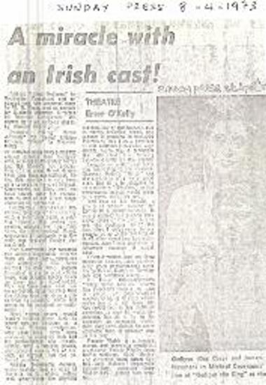A miracle with an Irish cast!