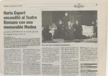 Nuria Espert encandiló al Teatro Romano con una memorable Medea
