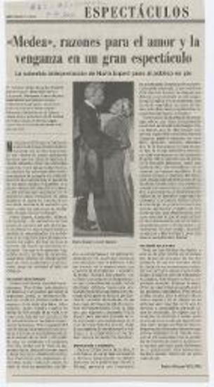 «Medea», razones para el amor y la venganza en un gran espectáculo