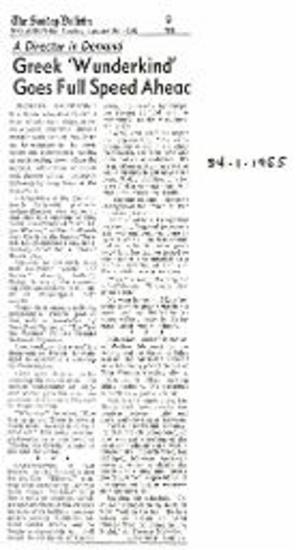 A Director in Demand