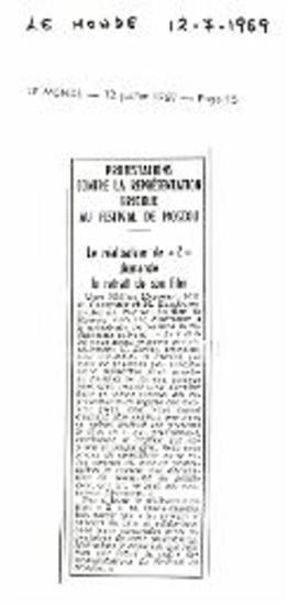 Protestations contre la représentation Grecque au Festival de Moscou