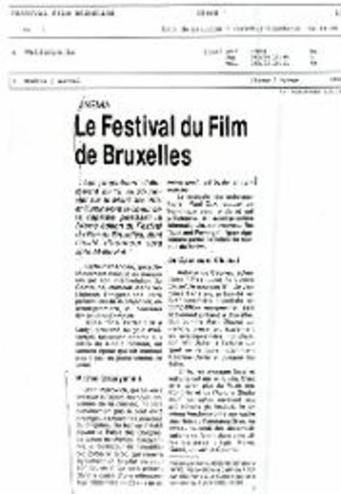 Le Festival du Film de Bruxelles