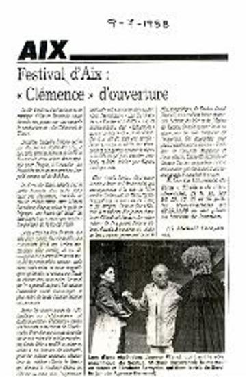 Festival d'Aix: «Clémence» d'ouverture