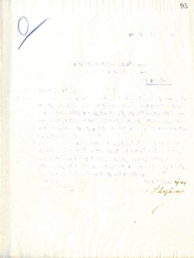 Επιστολή του Διοικητικού Συμβουλίου του Γυμναστικού Συλλόγου του Ηρακλή Θεσσαλονίκης, στις 17 Ιουνίου του 1915, προς τον I. Μάλλωση, Δήμαρχο του Κιλκίς