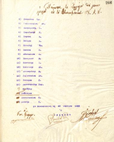 List of the football players of the Gymnastic Association of IraklisThessaloniki, published on March 12, 1923