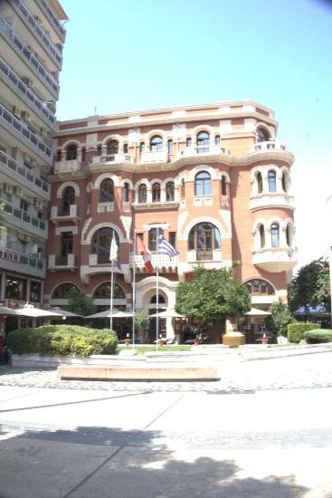 Facade of the Longos Mansion in Agias Sophias Square