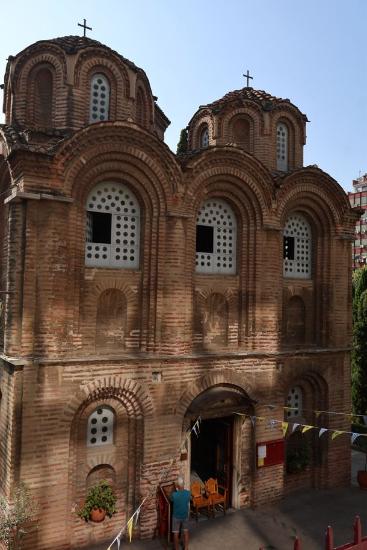 The Byzantine Church of Panagia Chalkeon in Thessaloniki. View from the northwest