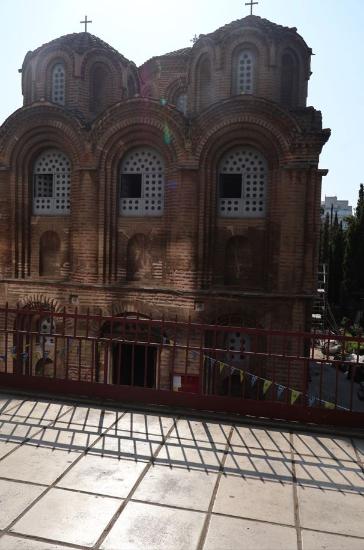 View of Panagia Chalkeon in Thessaloniki from the west