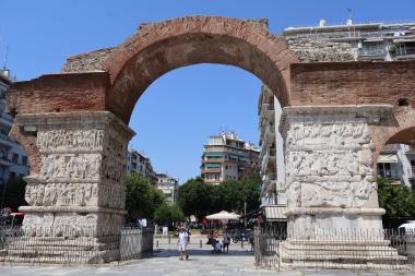 View of the Arch of Galerius from the east