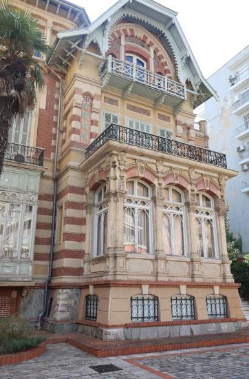 Details of the architectural decoration of Villa A. Kapantzi on Vasilissis Olgas Street (Former NATO Building)