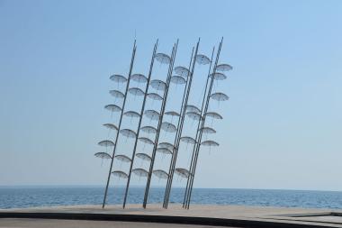 The Umbrellas of Zongolopoulos at the New Waterfront of Thessaloniki