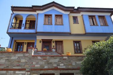 The traditional building of 28 Epimenidou Street in the Upper City of Thessaloniki