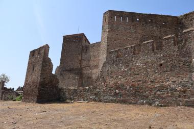 The northern view of the Heptapyrgion on the Acropolis of Thessaloniki